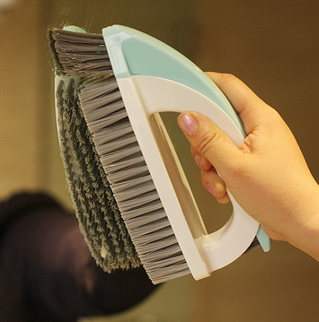 Японская чистая двойная щетка для чистки ванной комнаты напол пол напол щетка для коврового покрытия ручной держатель и щетка для зазора.