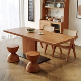 Рабочий минималистичный стульчик для кормления из натурального дерева для еды для стола для домашнего использования