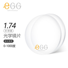 ZIPPO 【近视0-1000度使用】egg1.74非球面镜片 近视眼镜片 不单卖