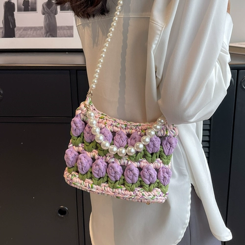 Ароматизированная вязаная сумка ручной работы, ткань, набор материалов для друга из жемчуга, «сделай сам», подарок для девушки