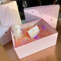 Подарочная коробка+подарочный пакет+lafite cao+цветный фонарь+поздравительная открытка [Отправить медведь]