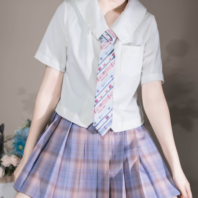 taobao agent Princess Whale Falling and Cavaliers' original tie JK uniform DK pink blue hands