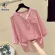 Bán quần áo nữ Trang web chính thức của Trung tâm mua sắm Jingdong Mogujie mặc áo sơ mi sọc 2021 áo sơ mi rộng rãi mùa hè - Áo sơ mi