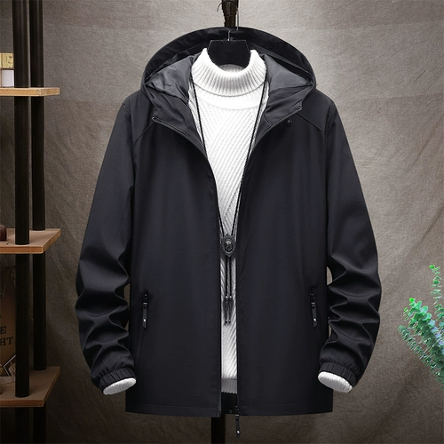 Демисезонная трендовая куртка для отдыха, спортивная тонкая толстовка с капюшоном