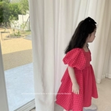 Летнее платье, наряд маленькой принцессы с бантиком, юбка, детская одежда, в западном стиле, с открытой спиной