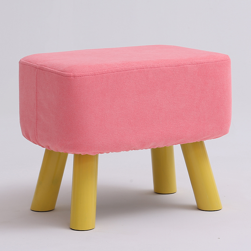 small stool solid wood heightened leather stool square stool creative fashion shoe changing stool fashion fabric sofa low stool bench footstool