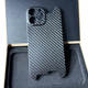 Unique Carbon Fiber Mosaic iPhone Case for iPhone 17, 16, 15, 14 and 13