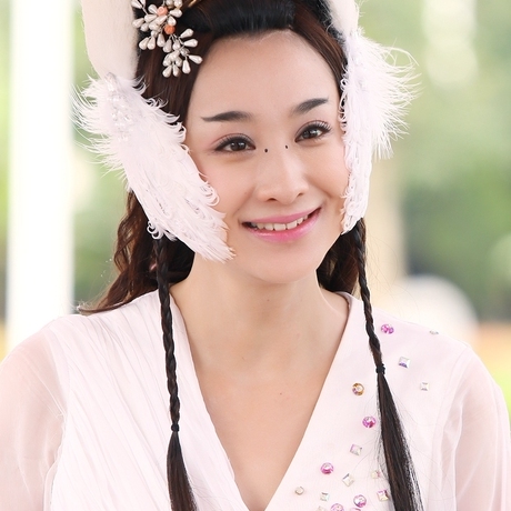 定制cos天天有喜2之人间有爱穆婷婷九公主羽毛头饰全套