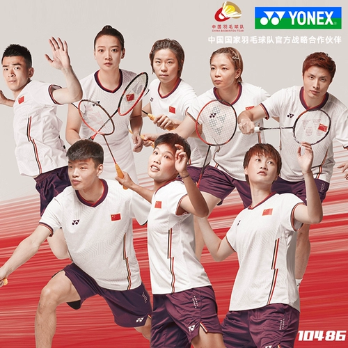 Yonex Yonex Badminton Suit Yy New Service Service 10486 Мужские и женские спортивные соревнования T -Fork 20682