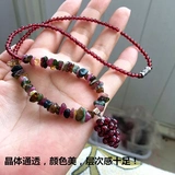 Оригинальная натуральная турмалиновая природная руда из граната, женская модная милая подвеска