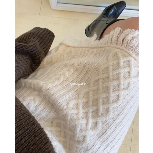 Ретро классическая зимняя юбка с ромбовидным узором для отдыха, высокая талия