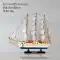 Phong cách Địa Trung Hải thuyền buồm mô hình tàu thuyền thủ công bắt chước thuyền đánh cá bằng gỗ thật trang trí thuyền gỗ nhỏ đồ dùng trang trí bằng gỗ 	đồ gỗ trang trí điện	 Đồ trang trí tổng hợp