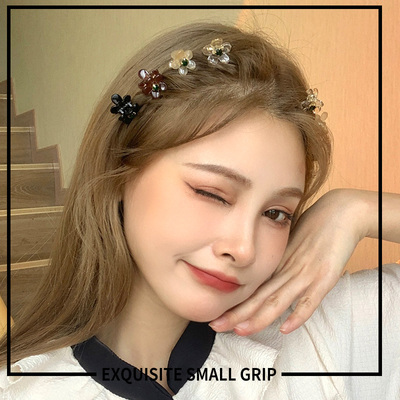 taobao agent Small hair accessory, bangs, crystal, universal sophisticated hairpins, internet celebrity, simple and elegant design