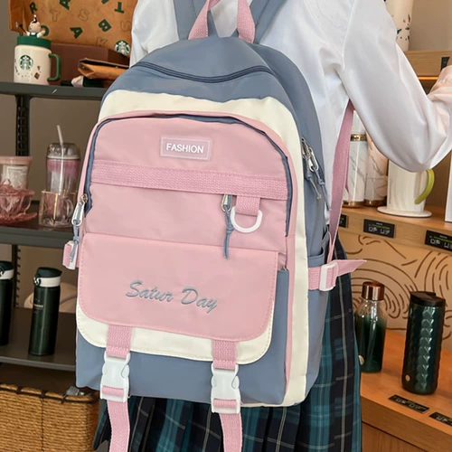 Ранец, вместительная и большая сумка через плечо, рюкзак, для средней школы, коллекция 2023, в корейском стиле, подходит для подростков, подходит для студента