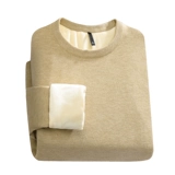 Утепленный свитер, хлопковая удерживающая тепло трикотажная одежда, высокий воротник