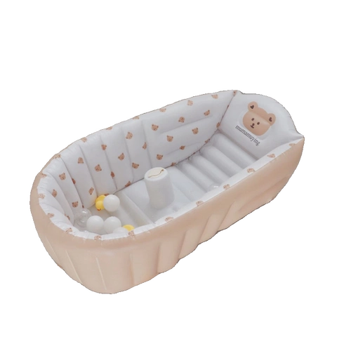 Мультяшная детская портативная ванна, с медвежатами