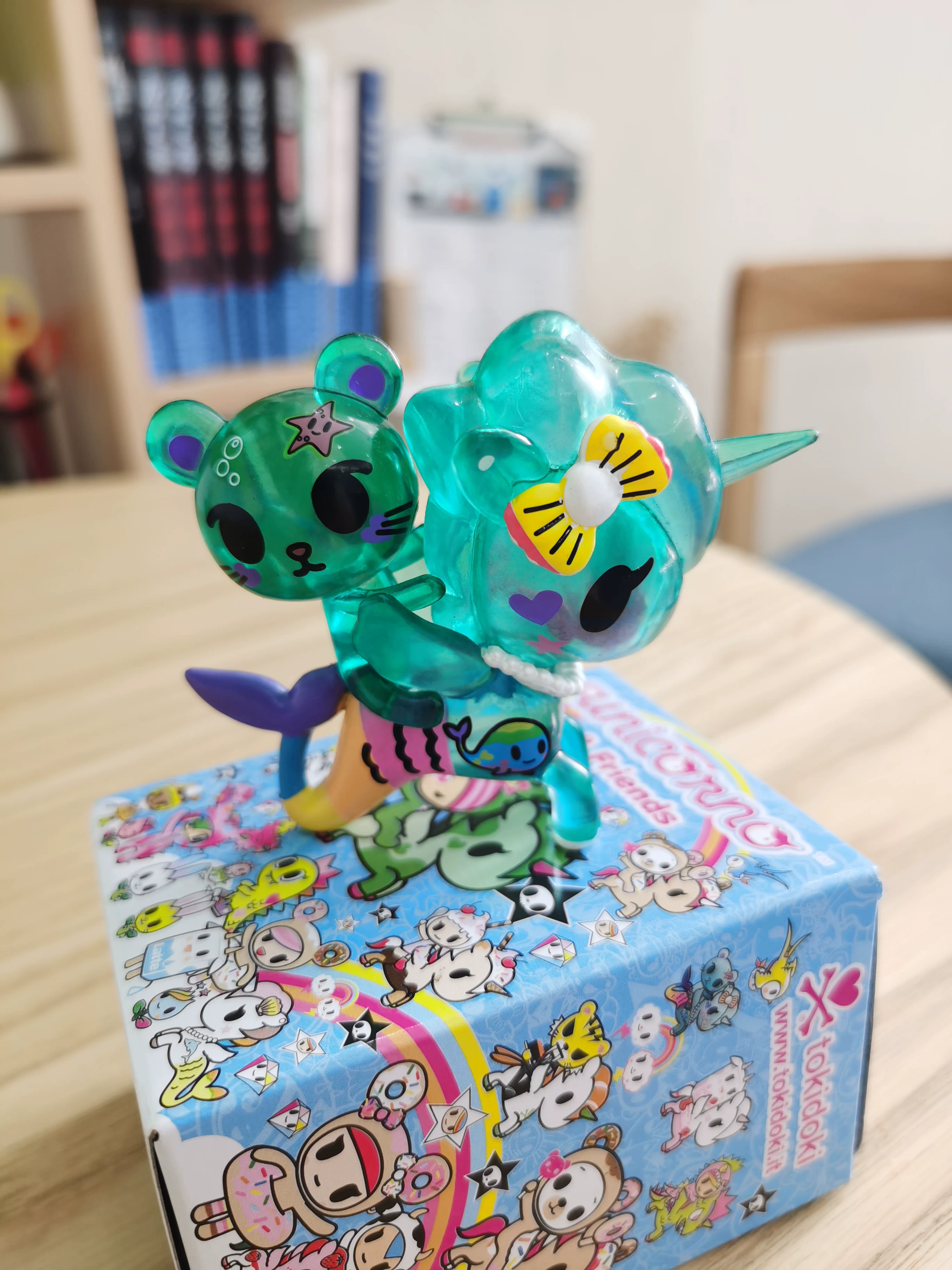 Tokidoki и его друг подарок единороги зверь скрытая коробка изумрудный глазурованный стекло прозрачное водоросли