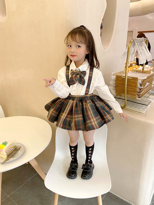 taobao agent Spring girl's skirt for princess, children's student pleated skirt, mini-skirt