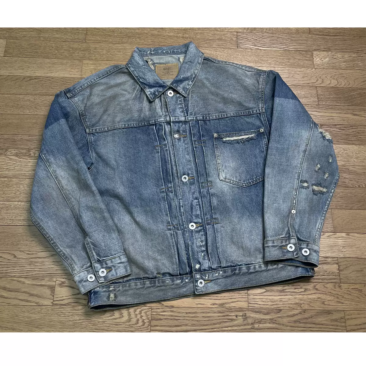 MADNESS DENIM JACKET余文乐同款底特律23SS日产夹克拉链牛衣外套-Taobao