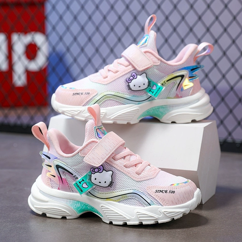 Осенний сетчатый дышащий детский наряд маленькой принцессы, спортивная обувь для отдыха, туфли, коллекция 2022