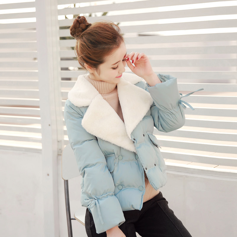 衣宝贝16年冬季新款韩版短款小棉服加厚保暖小棉袄