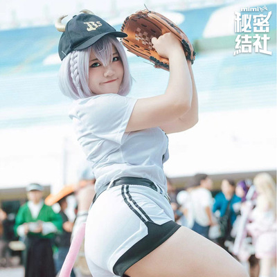 taobao agent Hololive virtual idol Bai Yinnoer group chief baseball uniform sportswear cos service female secret association