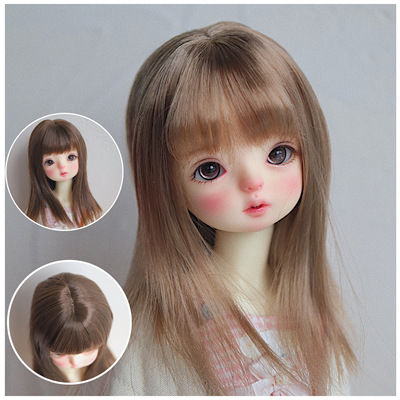 taobao agent [Submitted] Kaka Planet BJD6 score -shaped hair shoulder shoulder hair medium long hair fake fur milk silk baby super soft silk