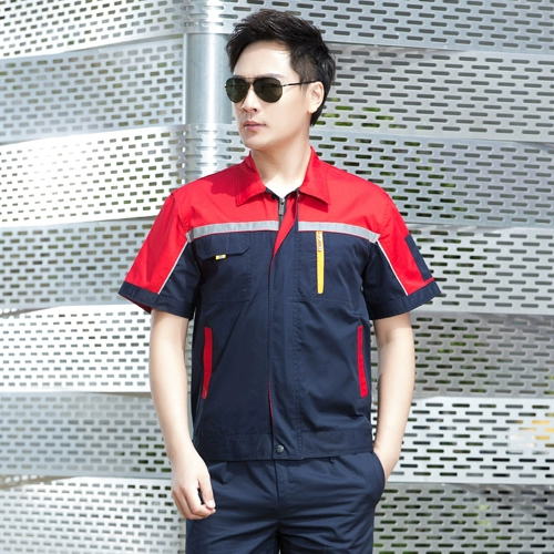 Летний комбинезон, униформа подходит для мужчин и женщин, короткий рукав