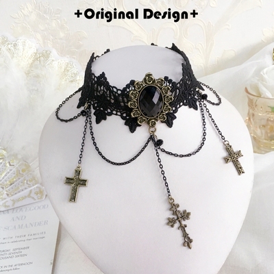 taobao agent Classic choker, necklace, chain for key bag , accessory, Lolita style