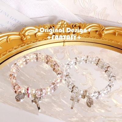 taobao agent Brand small design crystal, elastic beaded bracelet, 2 carat