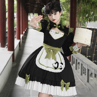 taobao agent Velvet genuine cute dress, Lolita style, long sleeve, Lolita OP