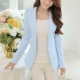 Cai Daifei Xuân / Hè 2021 mới của phụ nữ Hàn Quốc thời trang ngắn mỏng phù hợp với áo khoác phụ nữ phù hợp với phụ nữ nhỏ - Business Suit