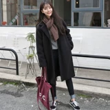 彩黛妃 Демисезонное шерстяное пальто, модная длинная куртка, коллекция 2021, в корейском стиле, средней длины