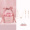 玫瑰金耳环+小蛮腰项链-粉色玫瑰花盒