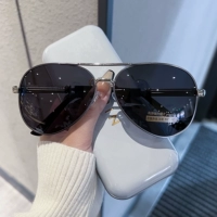 Серебряная ружья рама Черный фрагмент [Поляри с высоким уровнем определения] Маленький солнцезащитный крем основной толчок