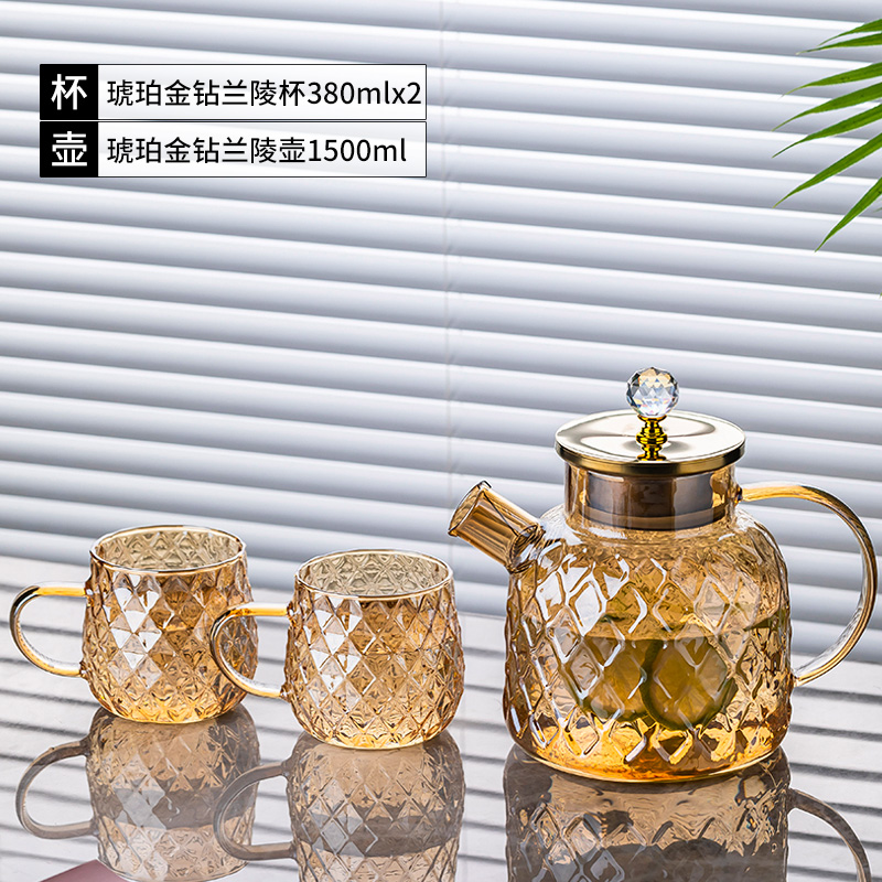 琥珀金钻兰陵杯380mlx2+琥珀金钻兰陵壶1500ml