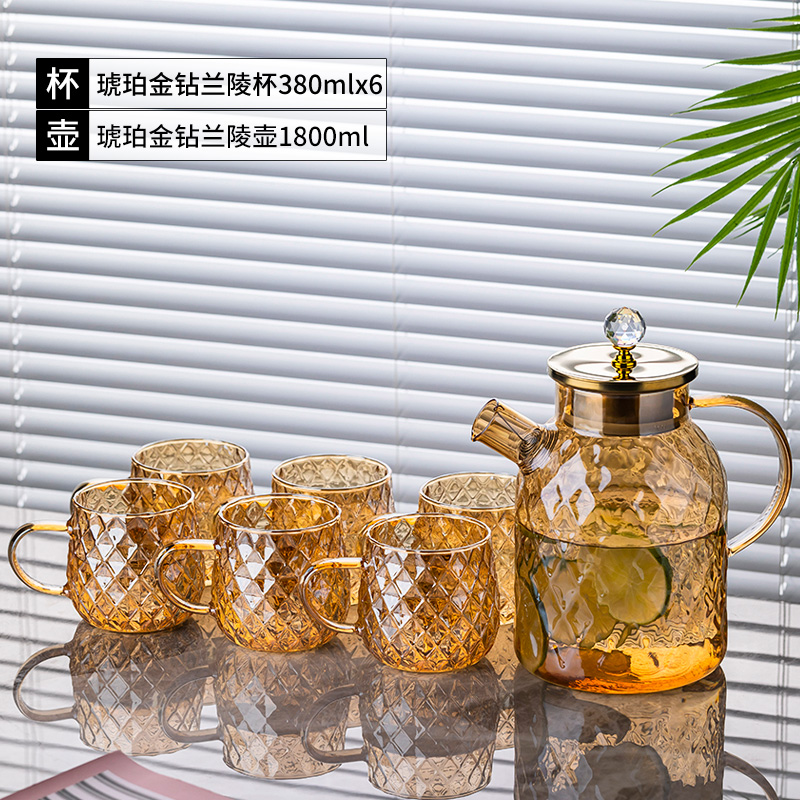 琥珀金钻兰陵杯380mlx6+琥珀金钻兰陵壶1800ml