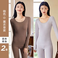 Лавандовый фиолетовый + кофейный цвет [шерсть шелк + питание кожи и антибактериальное действие + похудение тела]