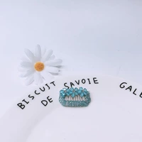 В форме цветка, лазурный, J102