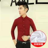 Мужская зимняя удерживающая тепло рубашка для отдыха, в корейском стиле
