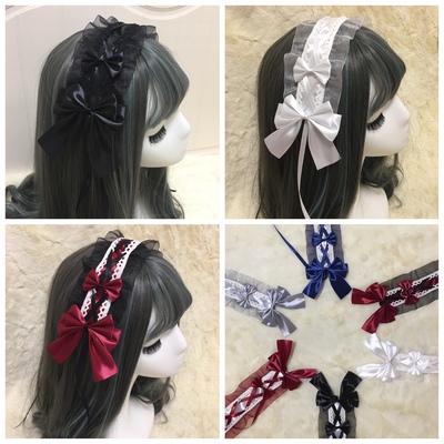 taobao agent Hairgrip, headband, cute silk hair accessory, Lolita style, for girls