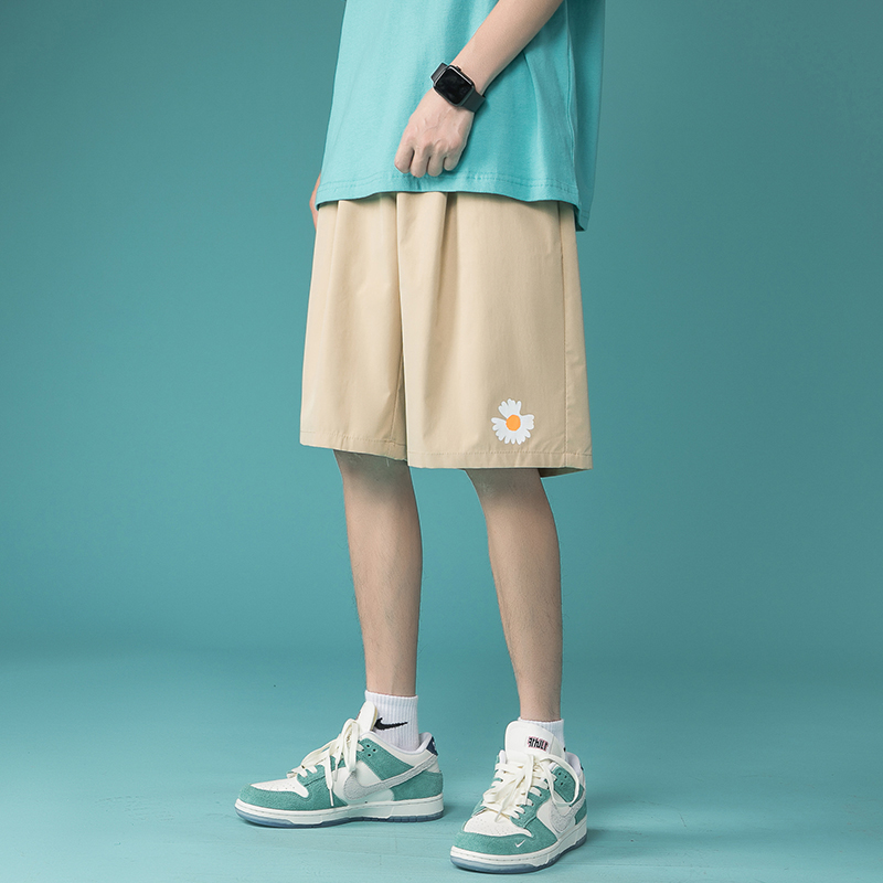 Nb123 Khakishorts man summer Wear out motion Trousers easy Versatile Cropped trousers male Thin ins Chaopai Beach pants