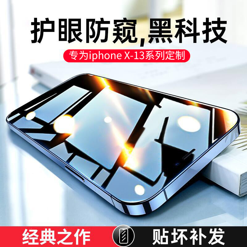 贴坏包赔  1：1真机开模 45°真防窥