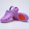 Giày Croc mùa hè mềm mại dành cho bác sĩ và y tá nam nữ đế phẳng chống trượt màu trơn kích thước lớn dép mềm mại và thoải mái 