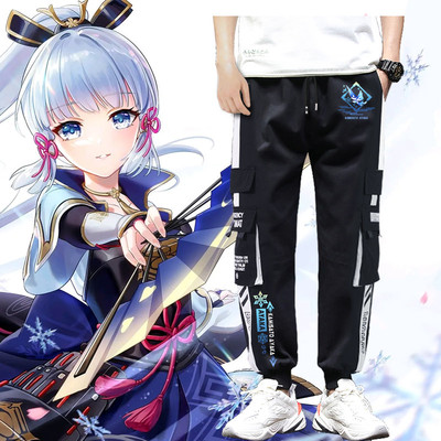 taobao agent The original god, Miss Hua, the theme of the gaming theme pants, the pants of the pants, the male and female wild sports clothes youth en