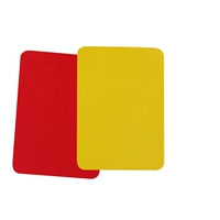 Красная и желтая карта звезда SA210 с красной и желтой карточкой с рекордом бумажной рефери для использования красных и желтых карт