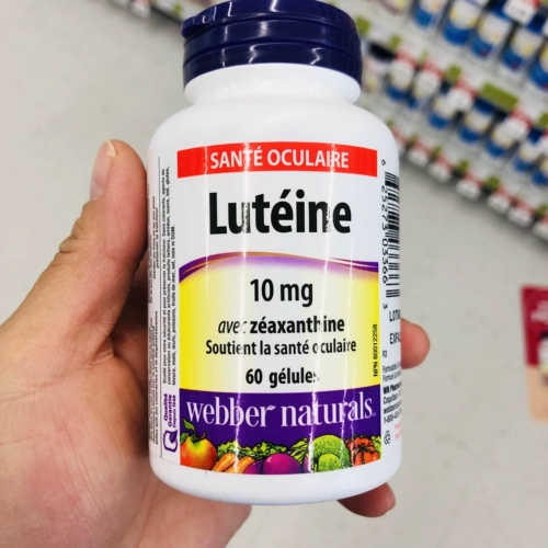 Webber Naturals Webber Лютеин 10 мг, 60 капсул, отправленные из Канады