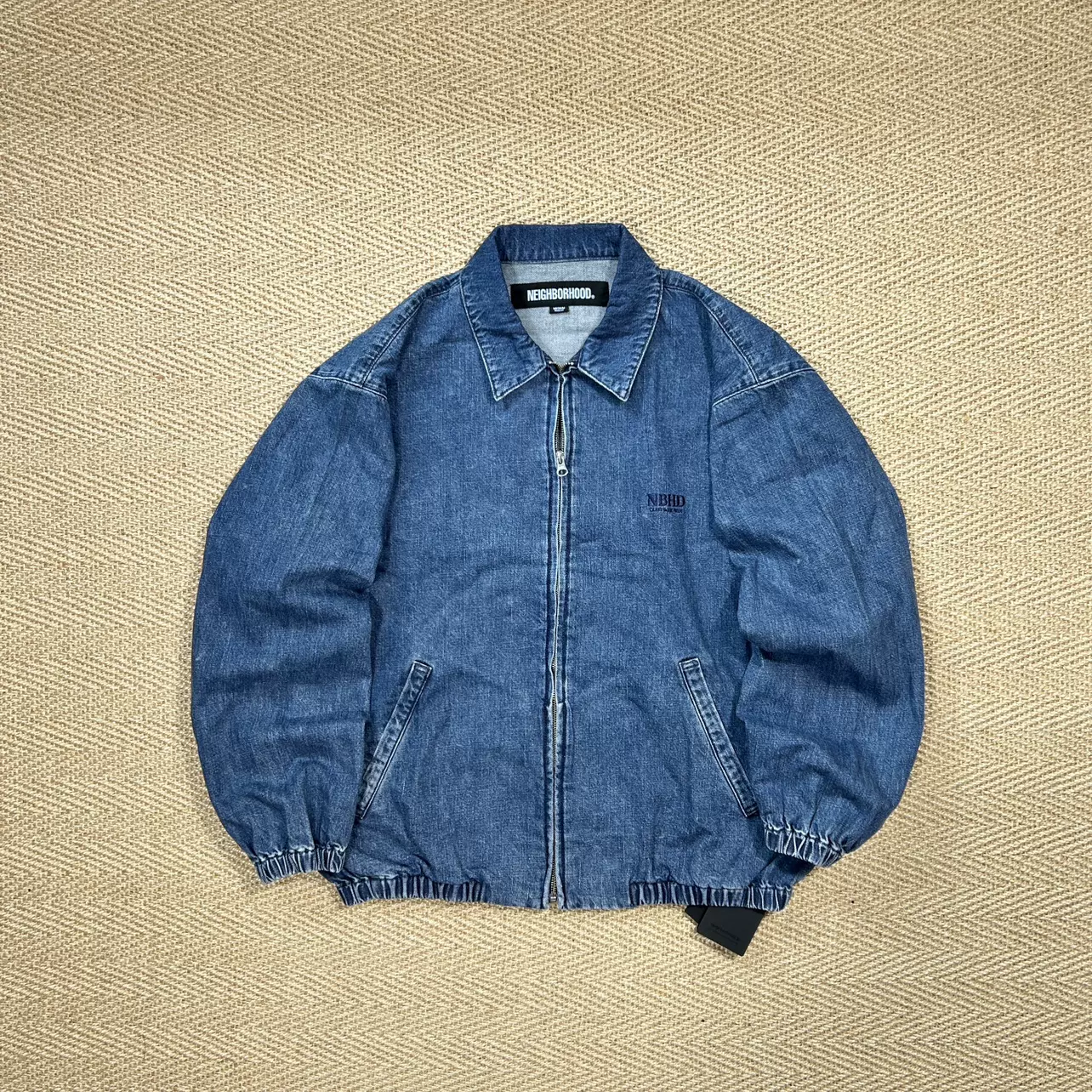 折扣现货NEIGHBORHOOD DENIM ZIP WORK 日本制水洗牛仔夹克23SS-Taobao