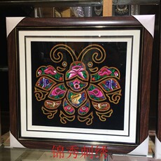 Парча Мао 蝴蝶妈妈壁画新中式装饰画时来运转风水挂画