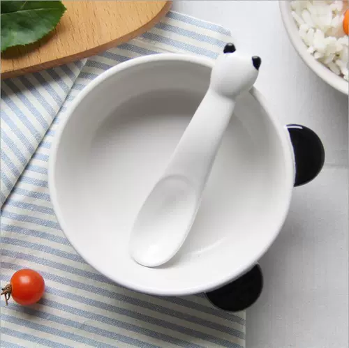 Японская панда кролик для любимой собаки кошка кошка чаша керамическая миска для собачьей куски собачья миска плюшевая собачья корма бассейн